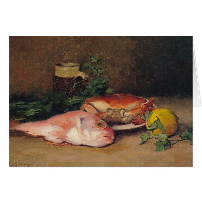 Crabe et mulet rouge (Devant horizontal)