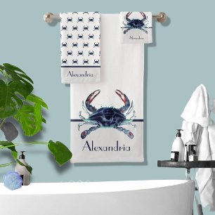 Crabe marine bleu et gris