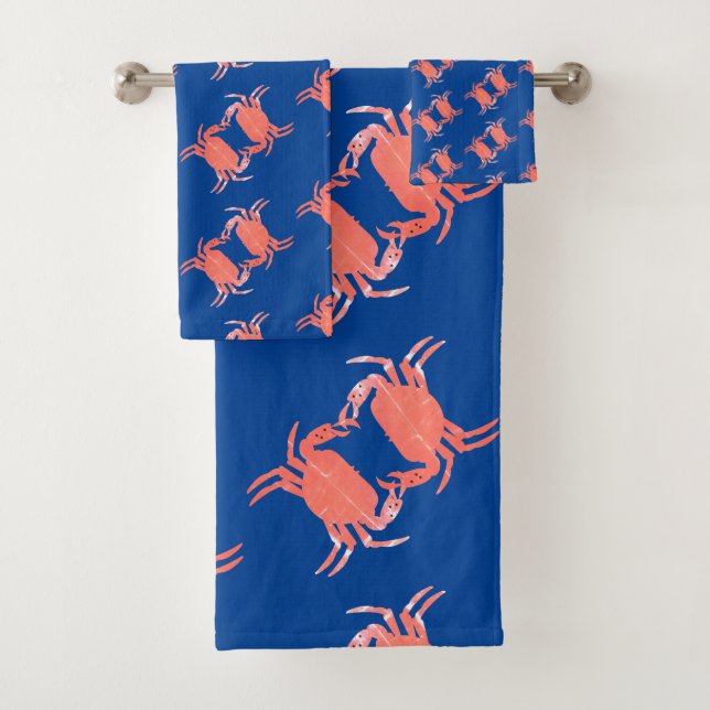 Crabe Motif douche bleue (En situation)