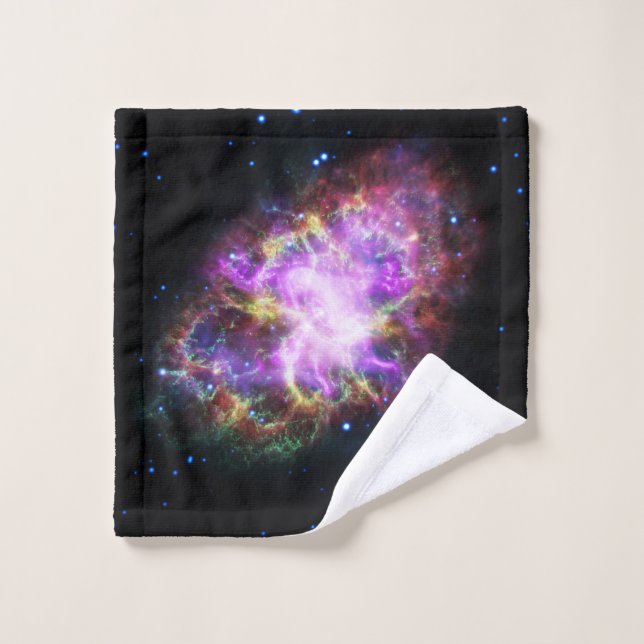 Crabe Nebula Supernova Remnant Hubble Composite (Gant de toilette)