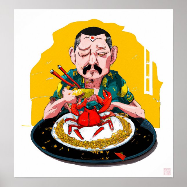 Crabe poivré - Impression d'art en toile (Devant)