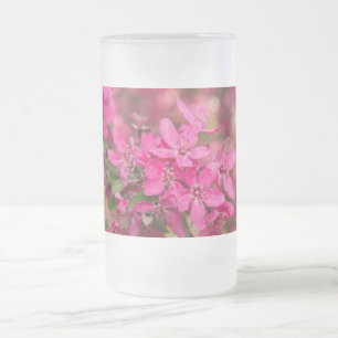 Crabe Pomme fleurit Verre Froid Bière Mug