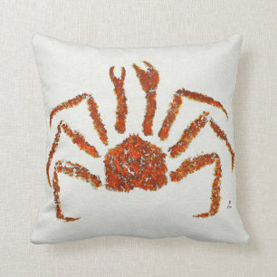Crabe royal de l'Alaska - Coussin Poly 16" x 16"
