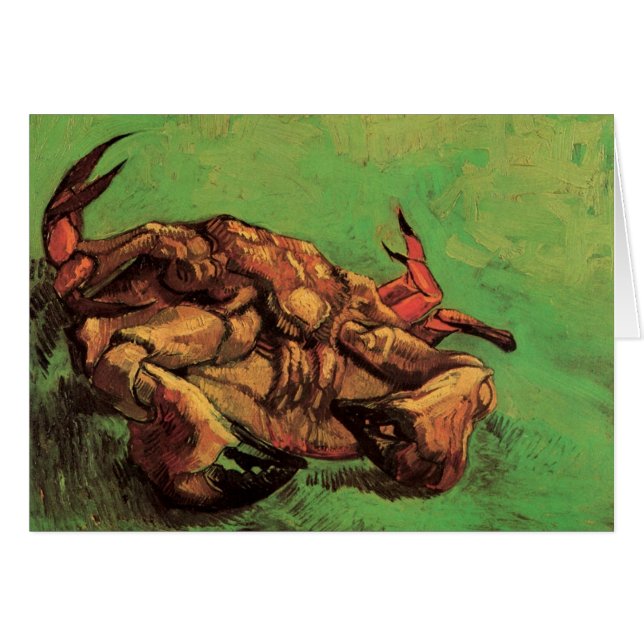 Crabe sur son dos par Vincent van Gogh Carte de vo (Devant horizontal)