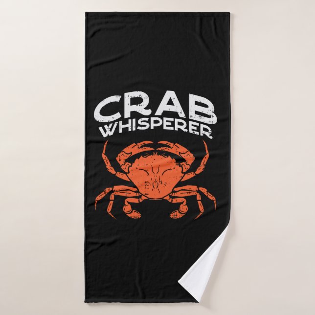 Crabe Whisperer Vintage (Serviette de bain)