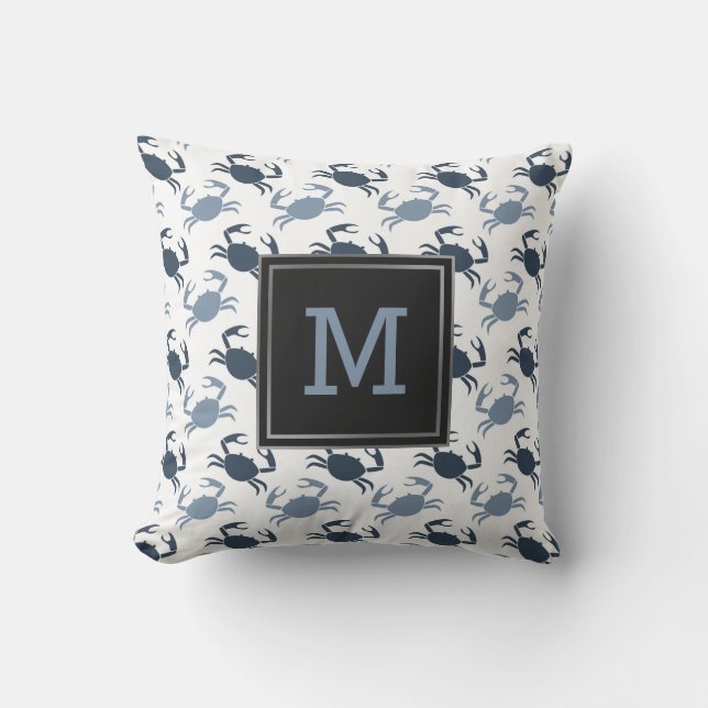 Crabes bleus nautiques de coussins extérieurs de (Recto)