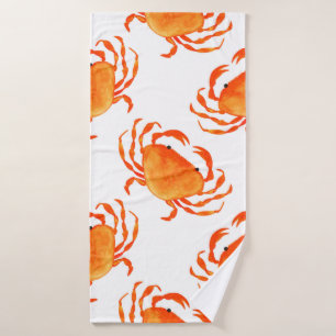Crabes orange sans couture motif