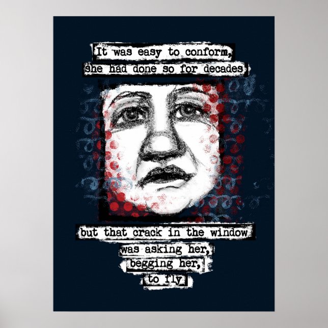 Crack In The Window Poster Wall Art (Devant)