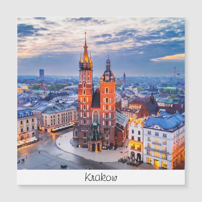 Cracovie nuit en Pologne (Devant)