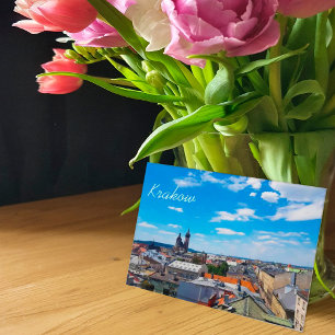 Cracovie, Pologne, Toits des maisons Carte postale