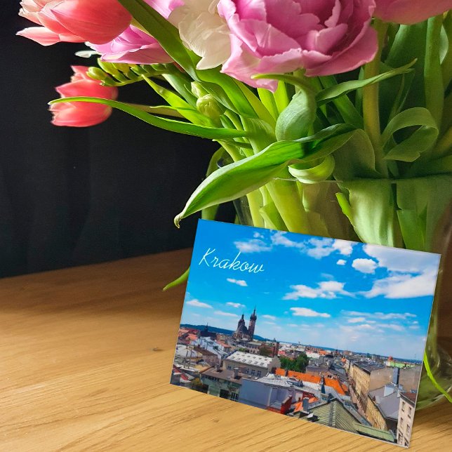 Cracovie, Pologne, Toits des maisons Carte postale (Créateur téléchargé)