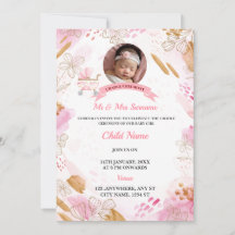 Cradle Ceremony Invitation Card, Carte Jour De Nam