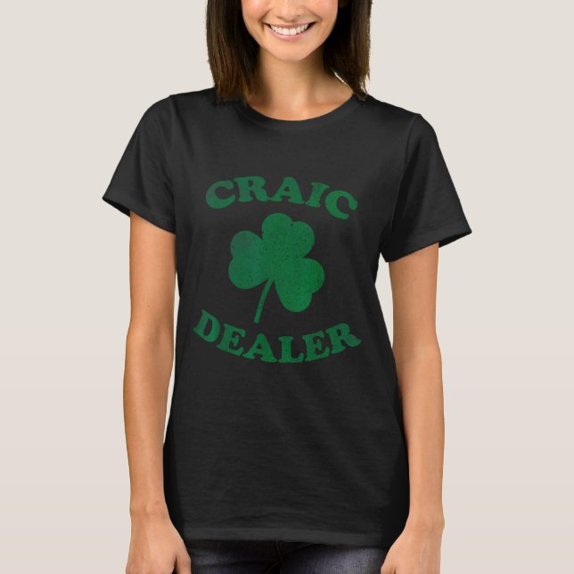 Craic Er drôle de T-shirt de la Saint-Patrick Sham (Devant)