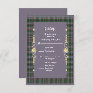 Craig Ancien Mariage Tartan RSVP