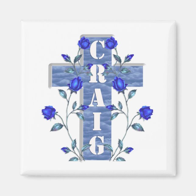 Craig Blue Cross Magnet (Devant)