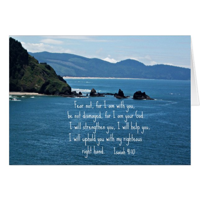 Crainte de 41:10 d'Isaïe pas pour moi suis avec (Devant horizontal)