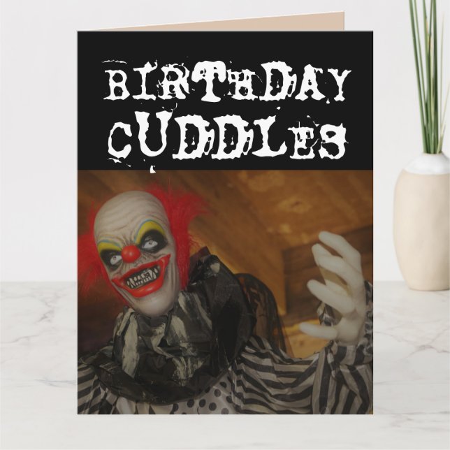 CRAINTE MAL CLOWN CUDDLES D'ANNIVERSAIRE ET CARTES (Devant)