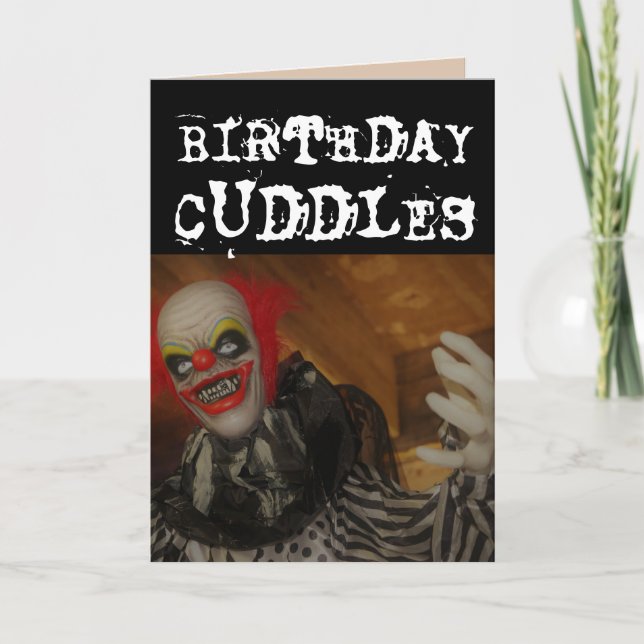 CRAINTE MAL CLOWN CUDDLES D'ANNIVERSAIRE ET CARTES (Devant)