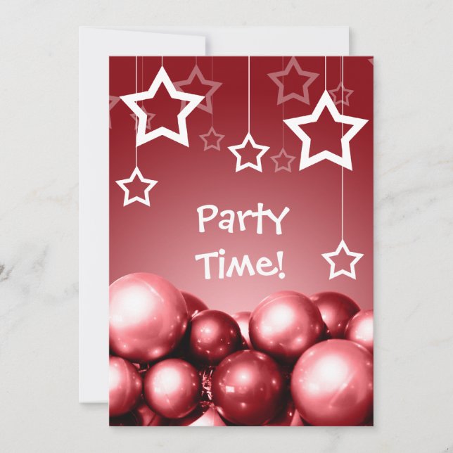 Cranberry Holiday Party Invitations personnalisées (Devant)