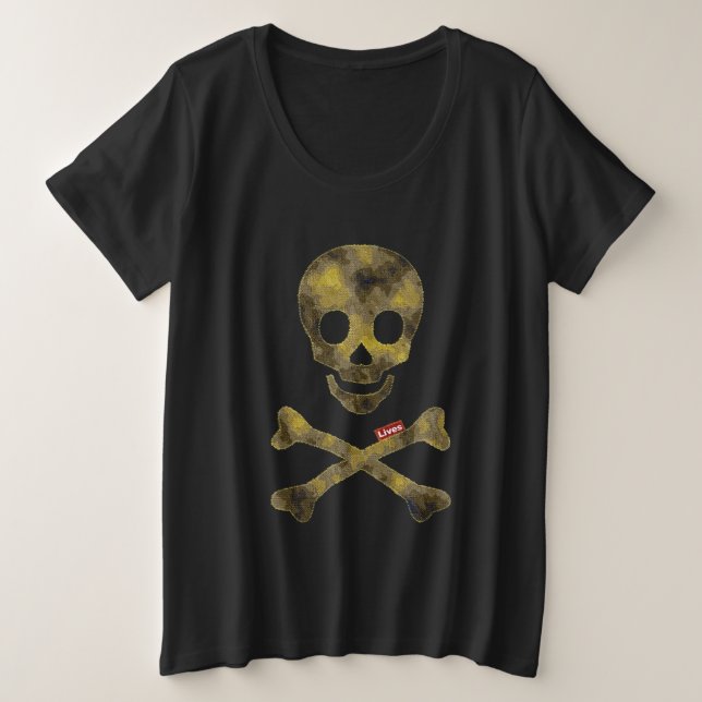Crâne à motif camouflage (Design devant)