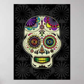 Crâne à sucre - Poster du Jour de l'Art mort
