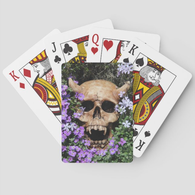 Crâne - Cartes de jeu gothiques (dos)