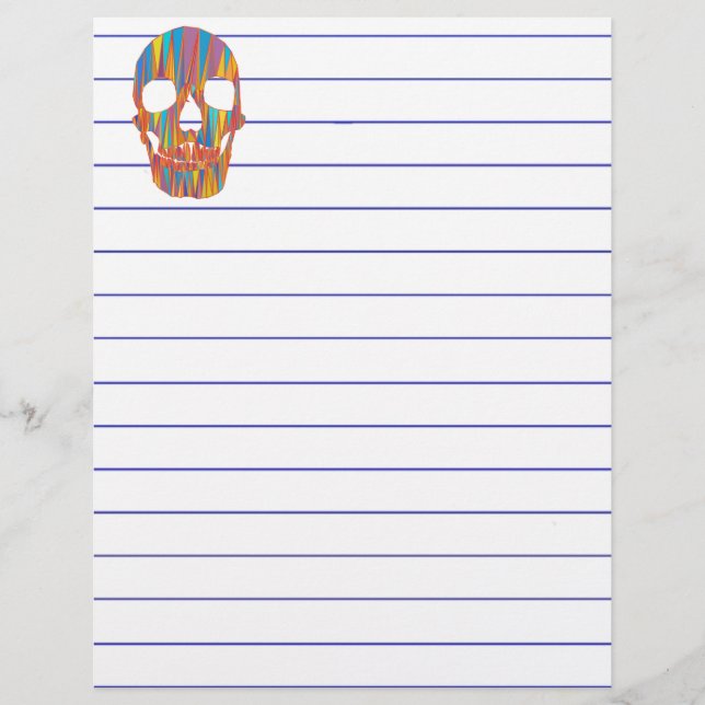 Crâne coloré (Devant)