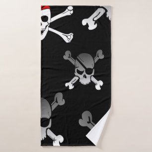 Crâne dans Bones Party Pirate Serviette de bain en
