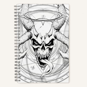 Crâne d'arcane divine de la mort Carnet blanc