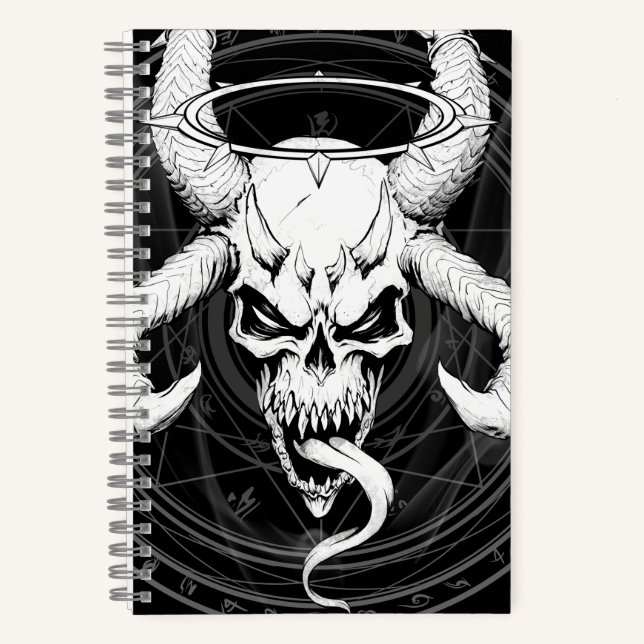 Crâne d'arcane divine de la mort Carnet noir (Recto)