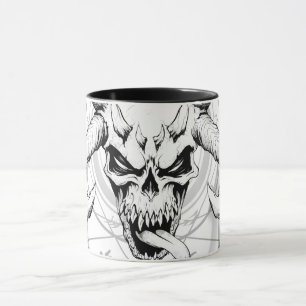Crâne d'arcane divine de la mort Mug blanche