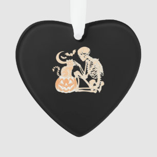 Crâne de chat squelette chaton Dessin Halloween mi
