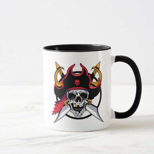 Crâne de Mug Pirate Café (Droite)