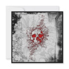 Crâne de sang Goth Grunge Invitation