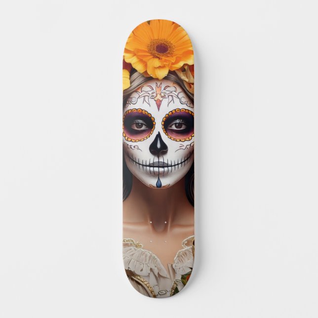 Crâne de Sucre Dame Skateboard (Recto)