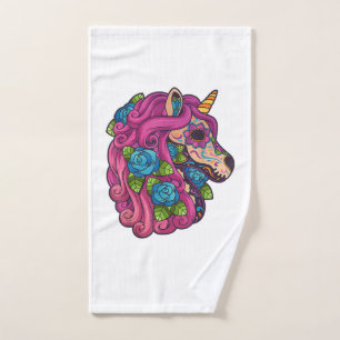 Crâne de sucre de licorne Mexique Calavera Dia De