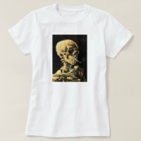 Crâne de Van Gogh avec le T-shirt brûlant de