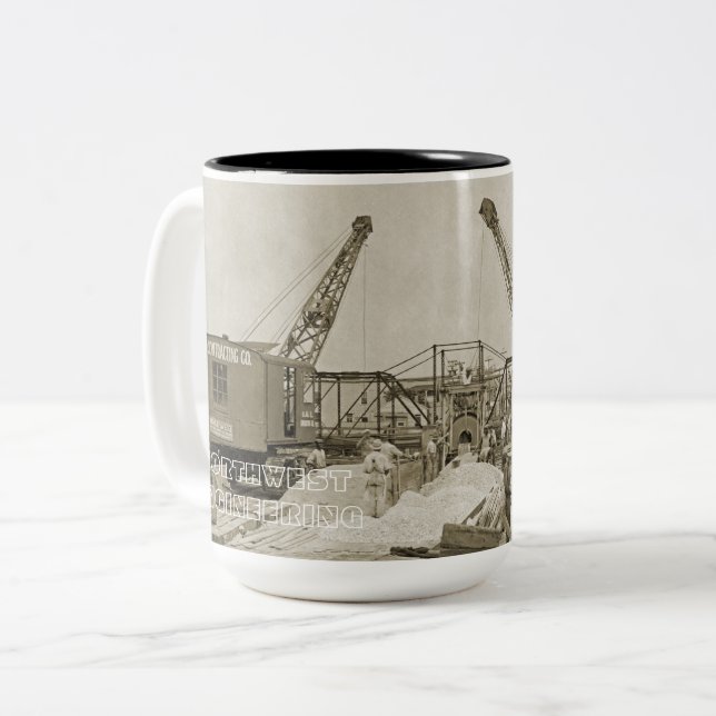CRANE D'INGÉNIERIE DU NORD-OUEST SHOVEL MUG DÉBUT (Devant gauche)