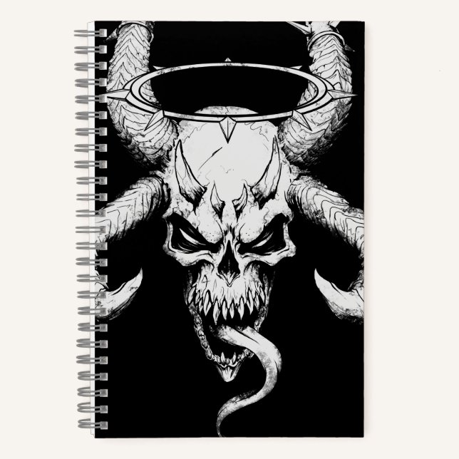 Crâne divin de la mort Carnet noir (Recto)