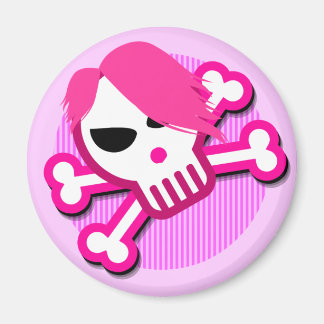 Crâne Emo sur aimant