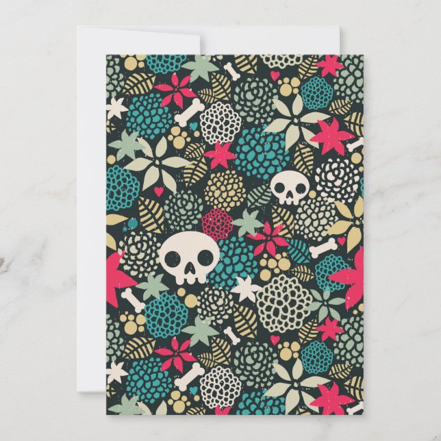 Crâne en fleurs (Devant)