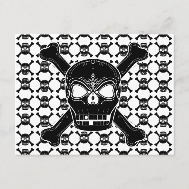 Crâne et carte postale de Crossbone (Devant)