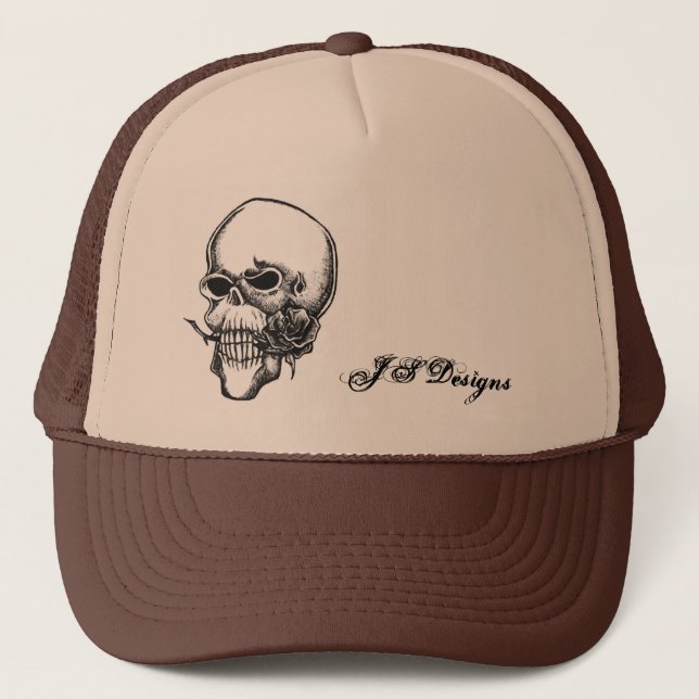 crâne et casquette rose (Devant)