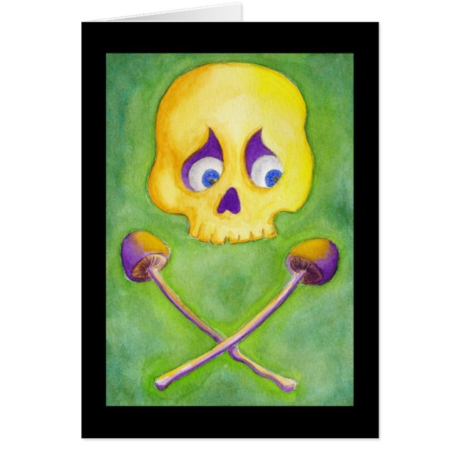 Crâne et champignons (Devant)