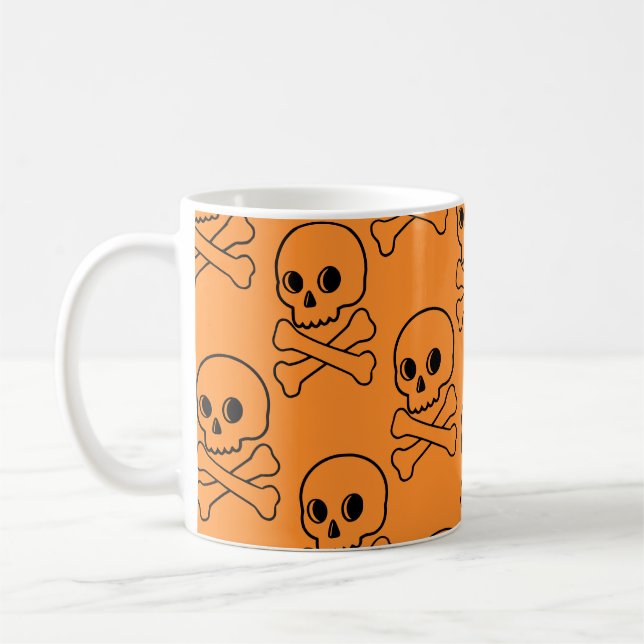 Crâne et crossbones café Mug (Gauche)