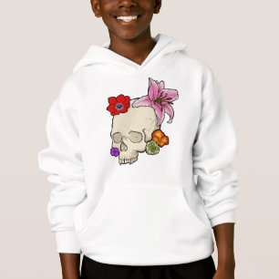 Crâne et flore
