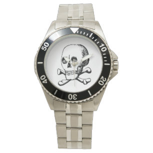 Crâne et montre d'os