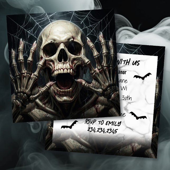 Crâne et Os | Soirée Halloween pour adultes  (Créateur téléchargé)