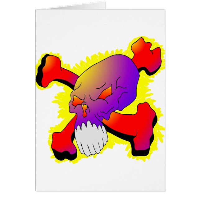 Crâne et tatouage d'os croisés (Devant)