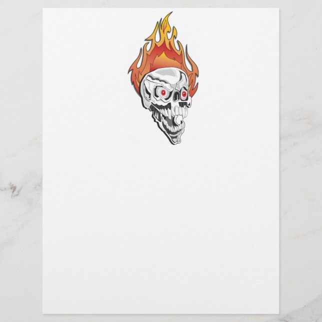 Crâne flamboyant (Devant)